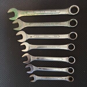 Vintage Combination Wrenches - O.I.T. Fuller Cabo Chrome Vanadium 11/16 to 3/8